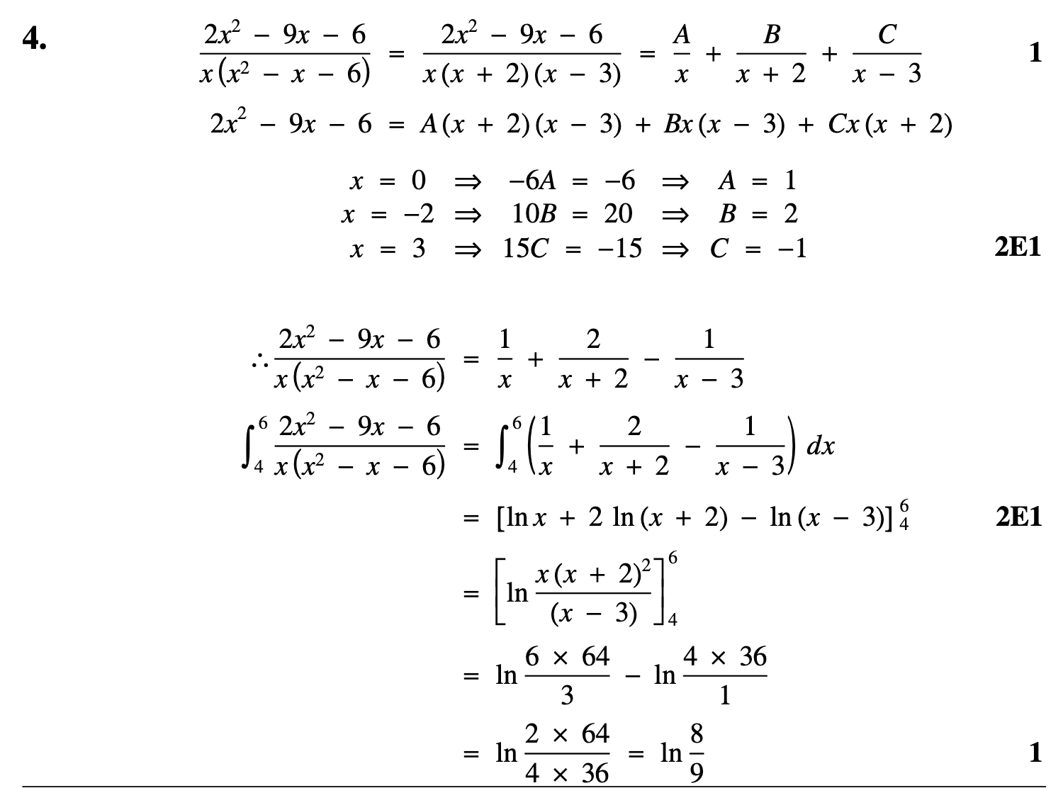 2007 Question 4 Marking Instructions