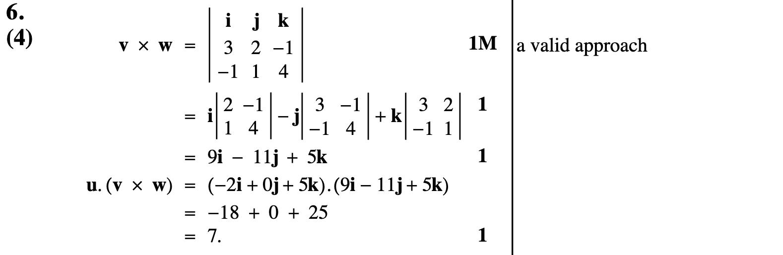 2010 Question 6 Marking Instructions