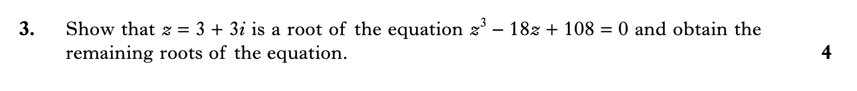 2007 Question 3