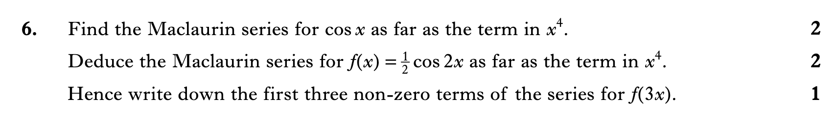 2007 Question 6