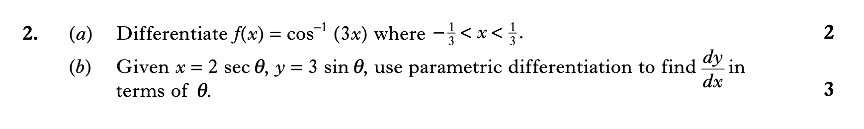 2008 Question 2