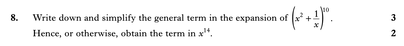 2008 Question 8