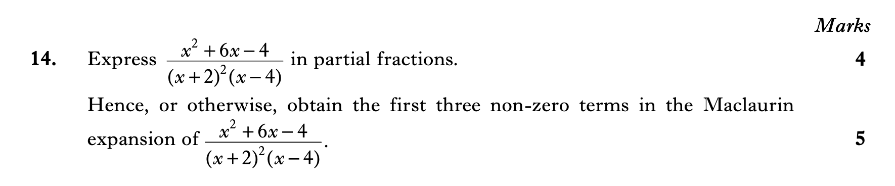 2009 Question 14