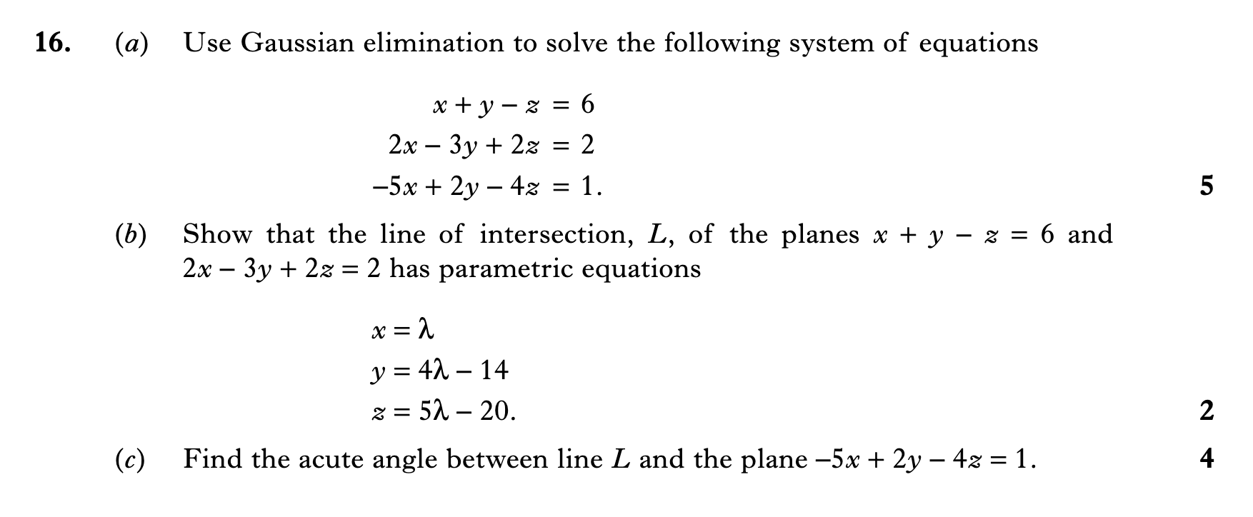 2009 Question 16