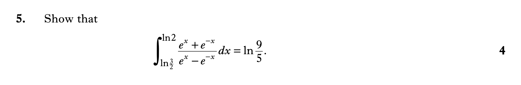 2009 Question 5