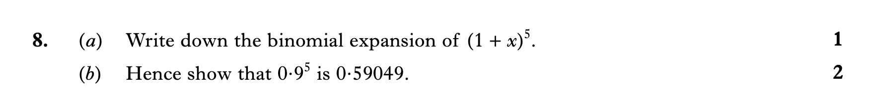 2009 Question 8