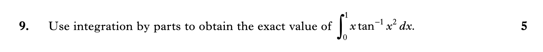 2009 Question 9