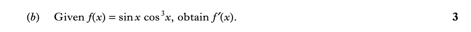 2011 Question 3b