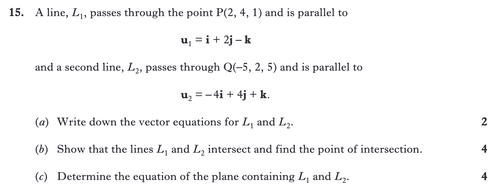 2015 Question 15