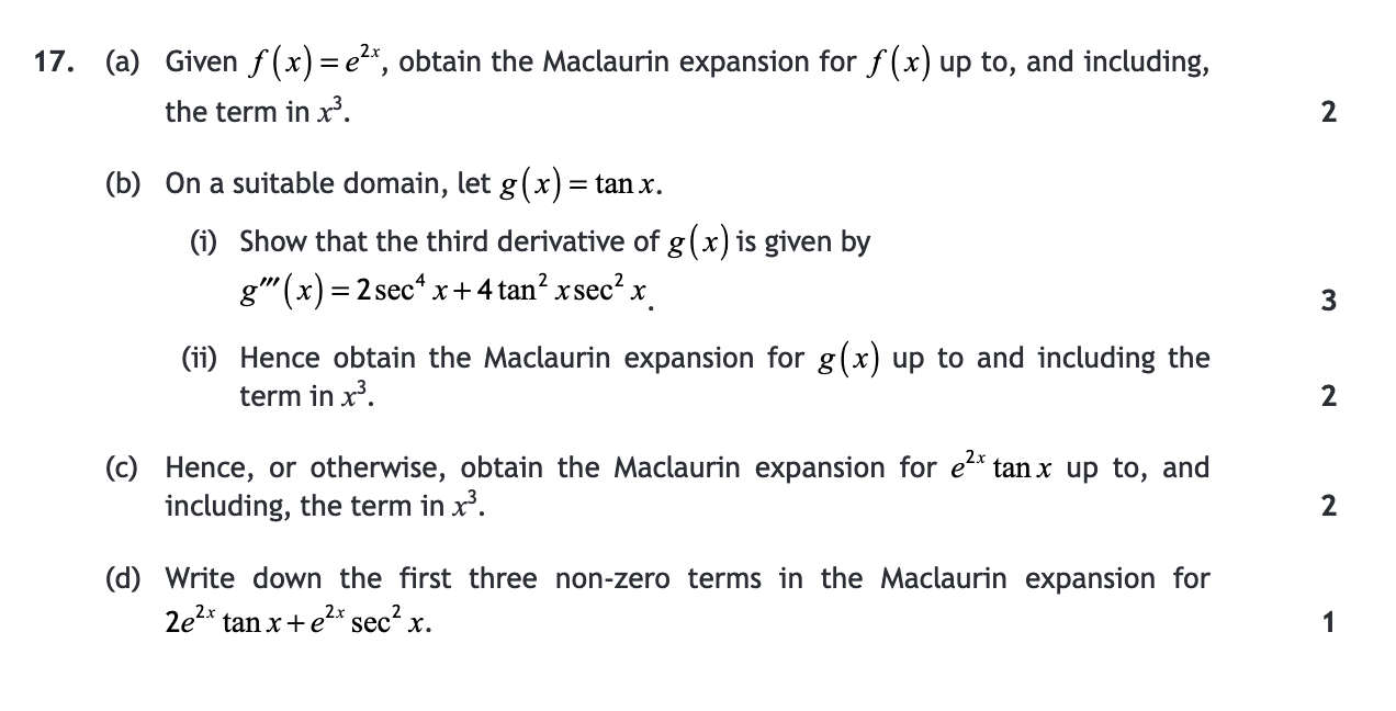 2018 Question 17