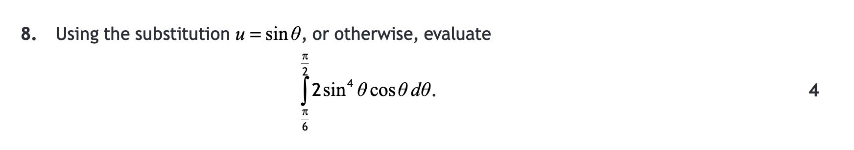 2018 Question 8