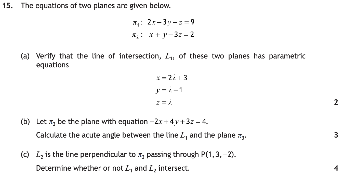 2019 Question 15